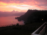 Sunset from balcony at Quinta do Furão